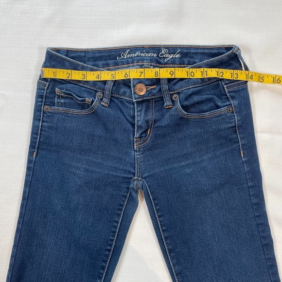 AE Skinny Stretch Dark Jeans Size 2 - Picture 6 of 10